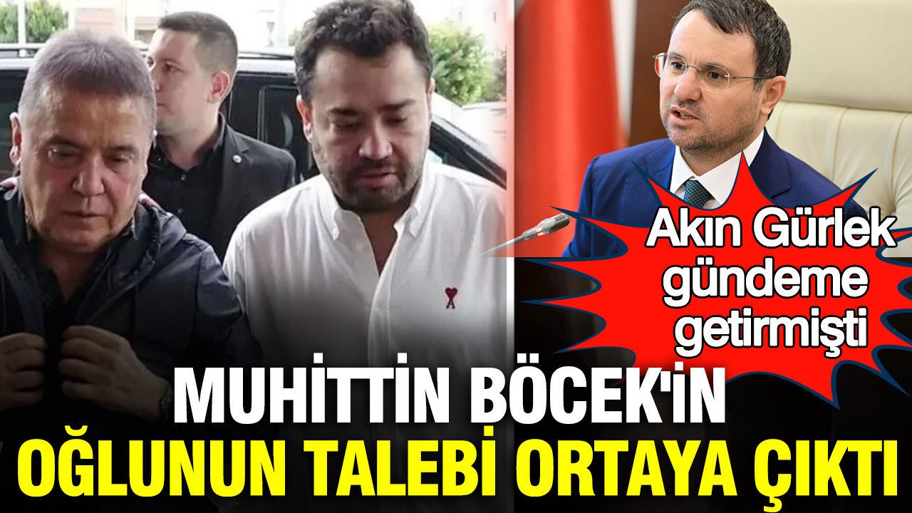 Muhittin Böcek’in Oğlu İçin Etkin Pişmanlık Talebi: Belgeler Ortaya Çıktı